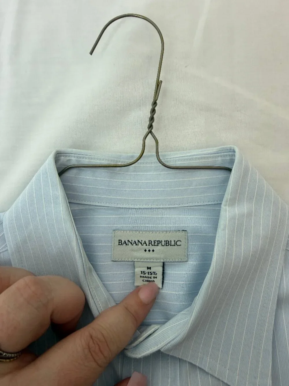Banana Republic Blue Stripe Dress Shirt